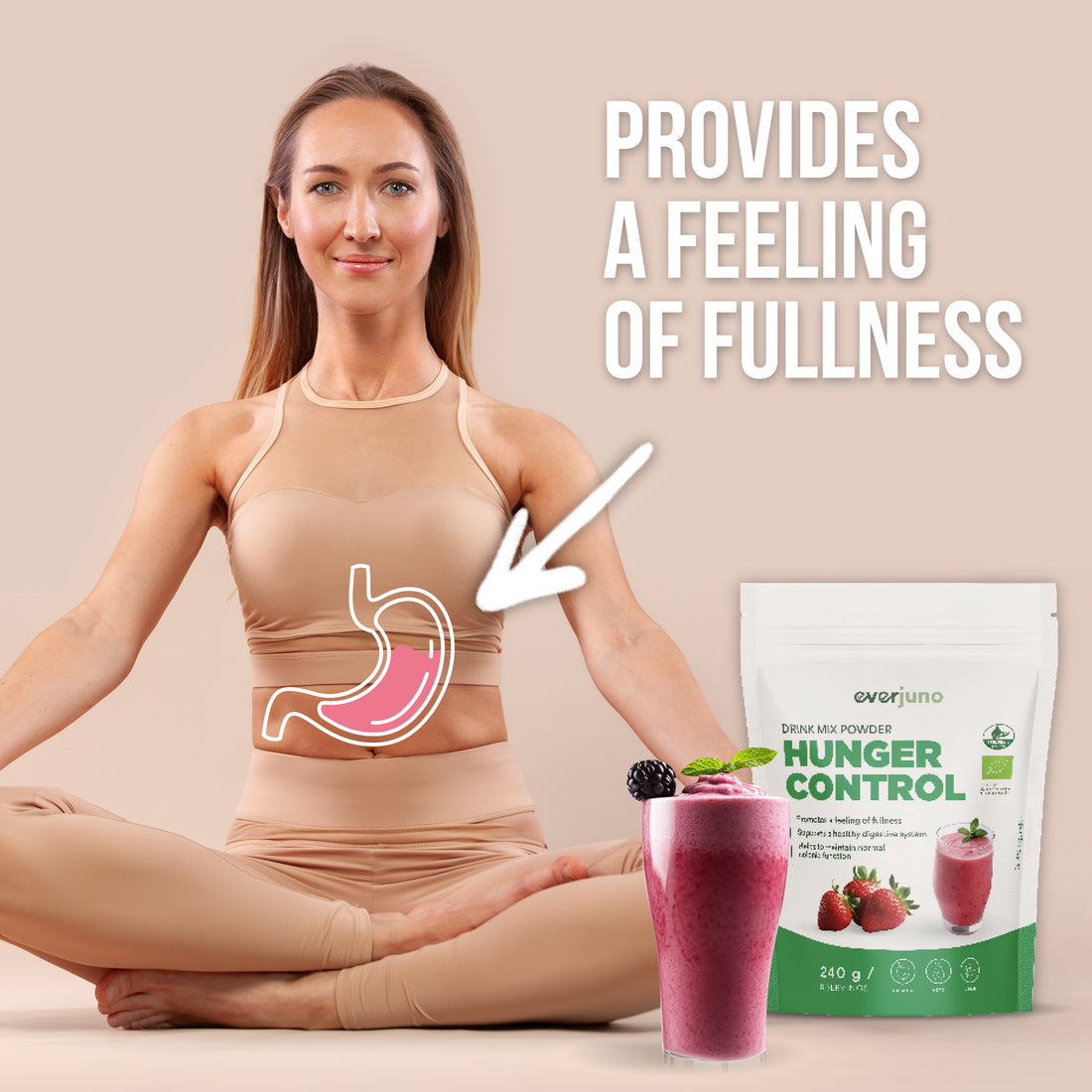 Hunger Control Satiety-Boosting Drink Mix (16 Servings)